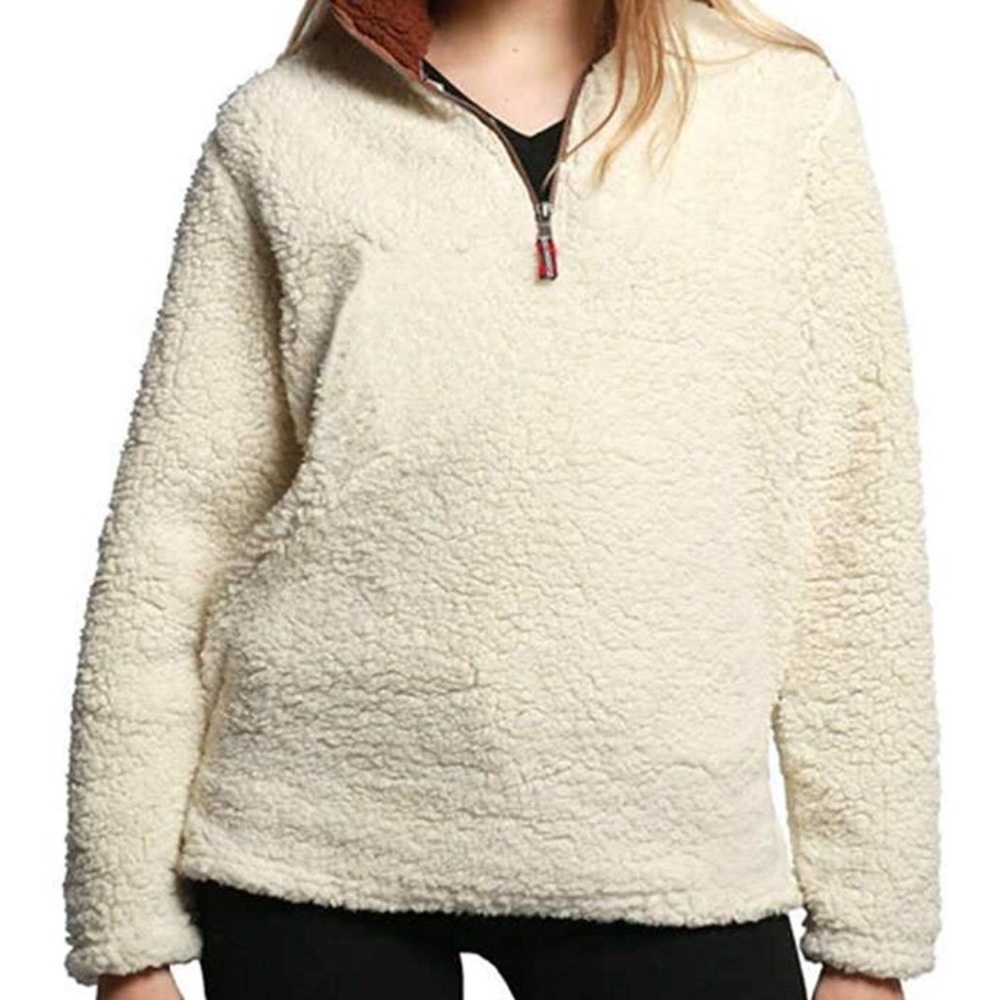 TEDDY BEAR SHERPA FLEECE PULLOVER